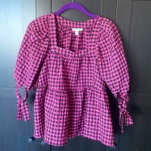 Top shop US 2 neon check
